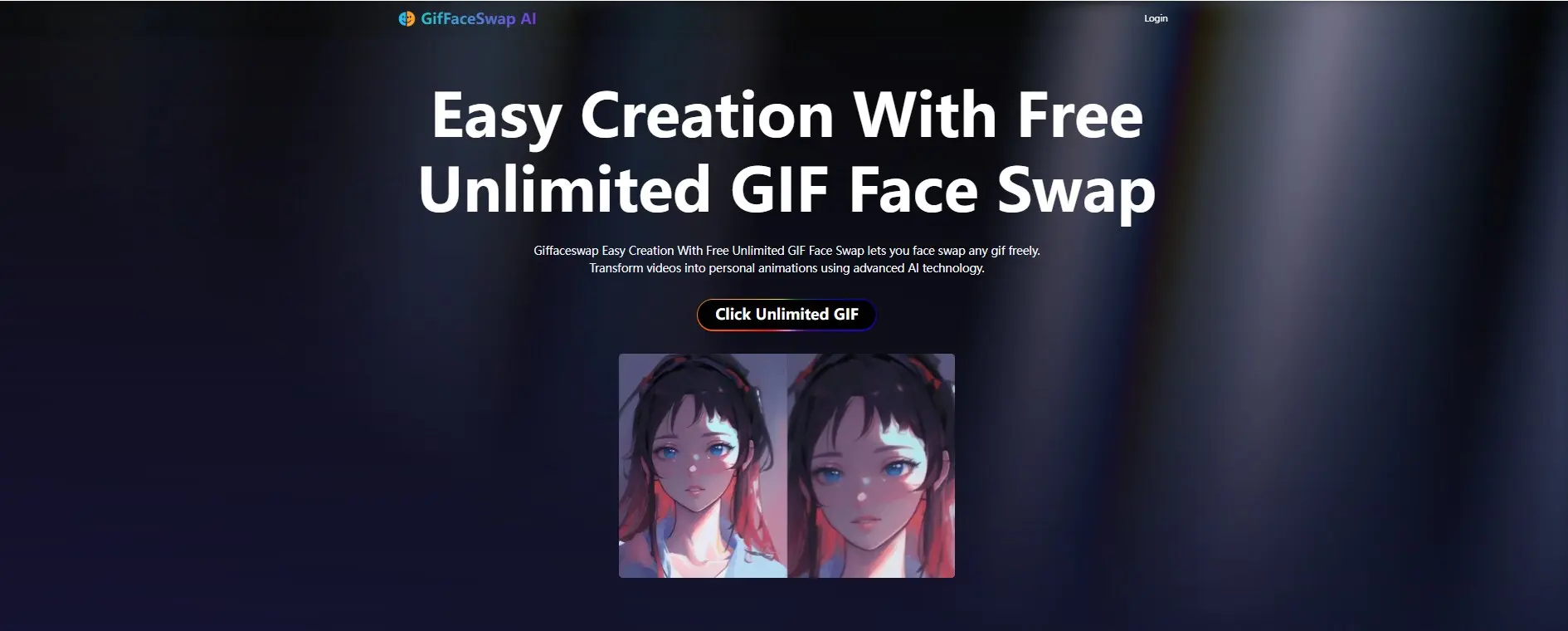 GifFaceSwap.ai Interface